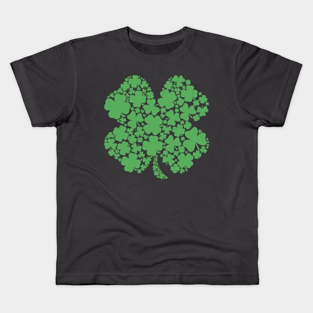 lucky clover st patricks day Kids T-Shirt by the house of parodies